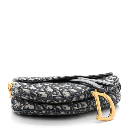 Christian Dior CHRISTIAN DIOR Oblique Saddle Bag Blue 4 of 11