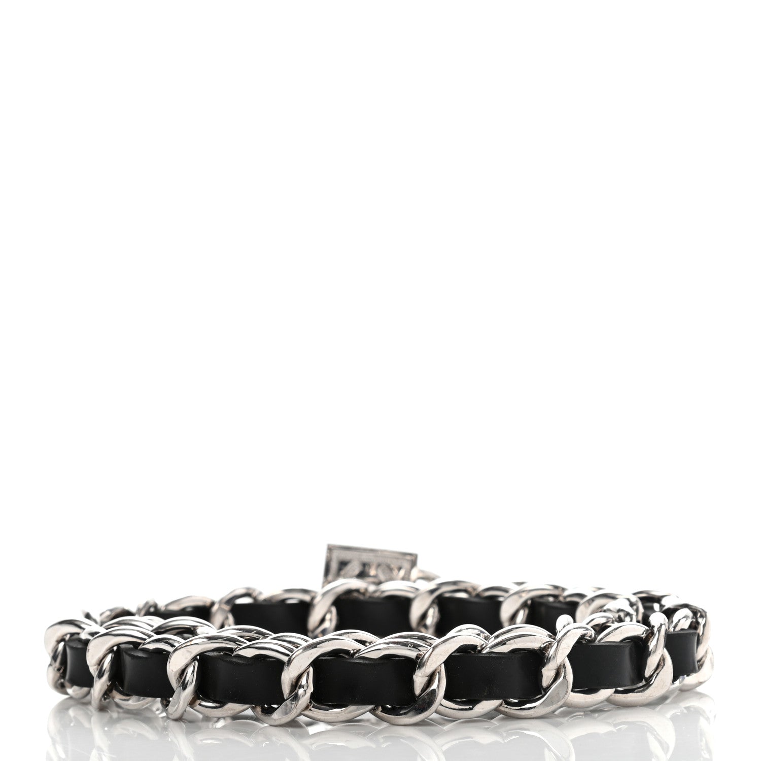 Chanel Rubber Chain CC Belt Black Silver 2 of 5