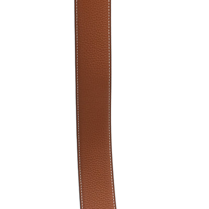 Hermes Box Togo 32mm H Belt 85 Black Gold 8 of 9