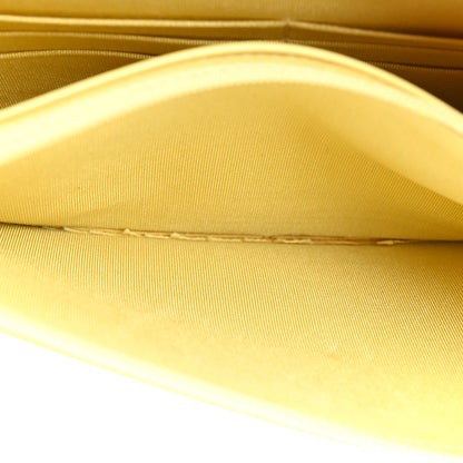 Chanel Denim Quilted Coco Wallet On Chain WOC Yellow 6 of 15