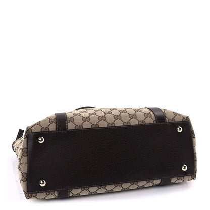 Gucci Monogram Medium Abbey Tote Dark Brown 3 of 8