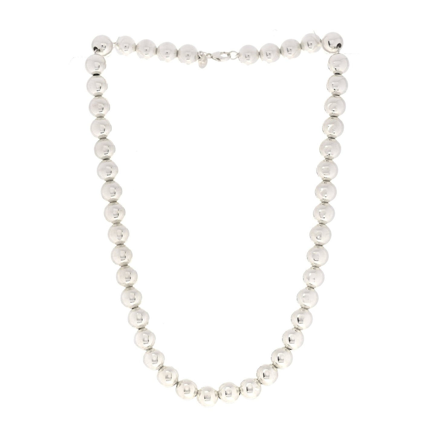 Sterling Silver 10mm HardWear Ball Necklace Bracelet Set