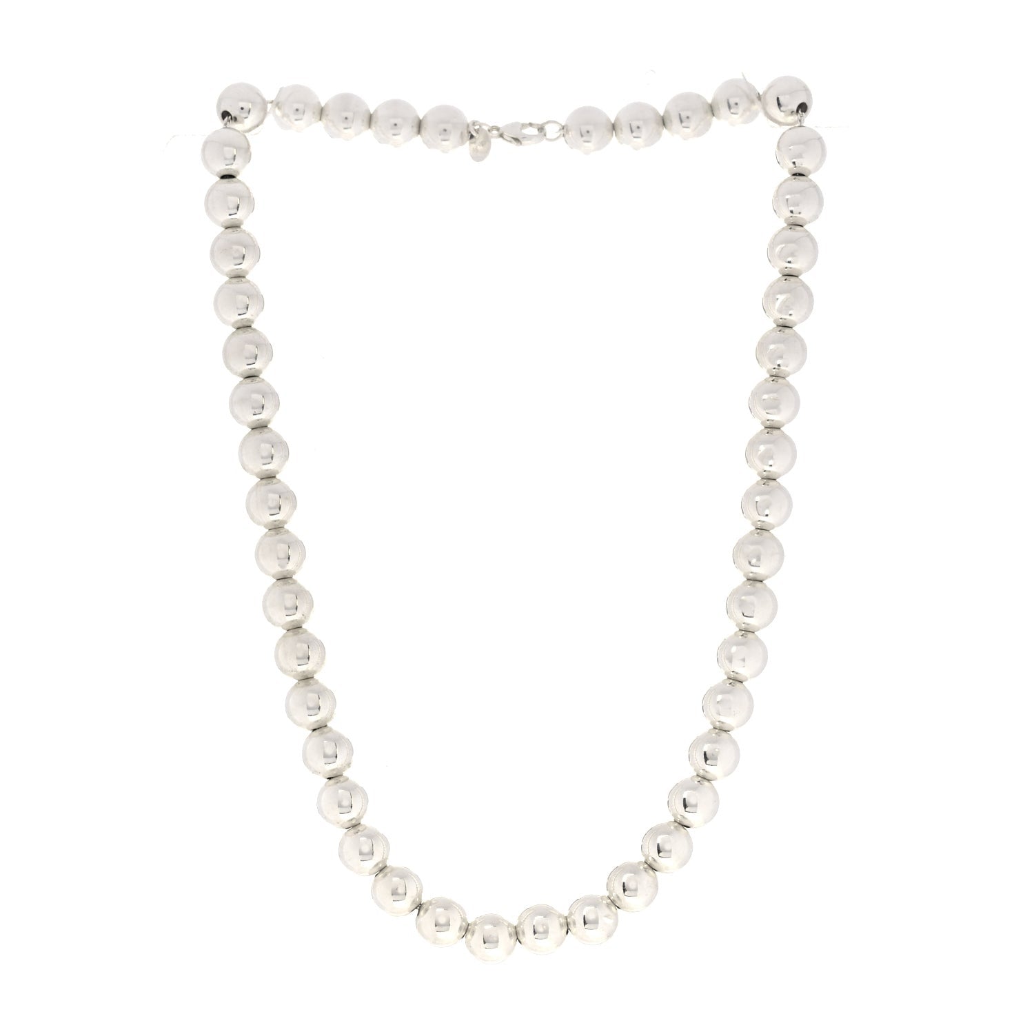 Tiffany Sterling Silver 10mm HardWear Ball Necklace Bracelet Set 5 of 6