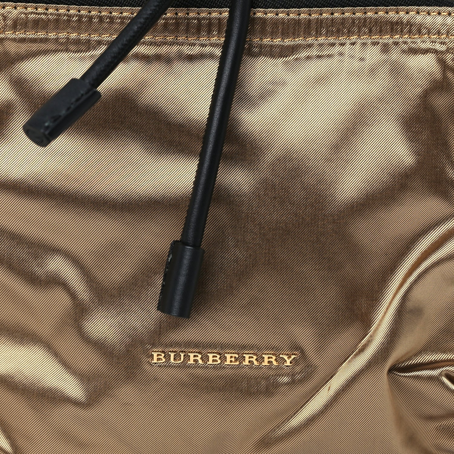 Burberry Nylon Medium Rucksack Runway Backpack Gold Black 6 of 8