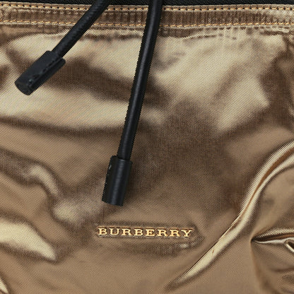 Burberry Nylon Medium Rucksack Runway Backpack Gold Black 6 of 8