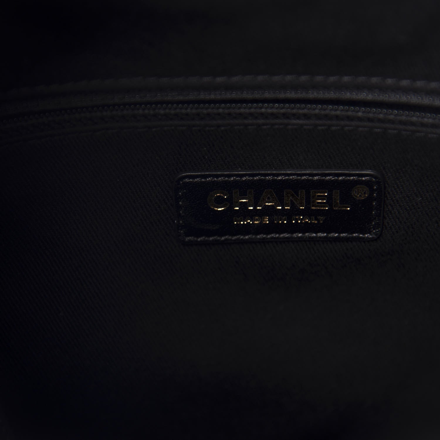 Chanel Mixed Fibers Stripe Deauville Drawstring Bag Black 9 of 11