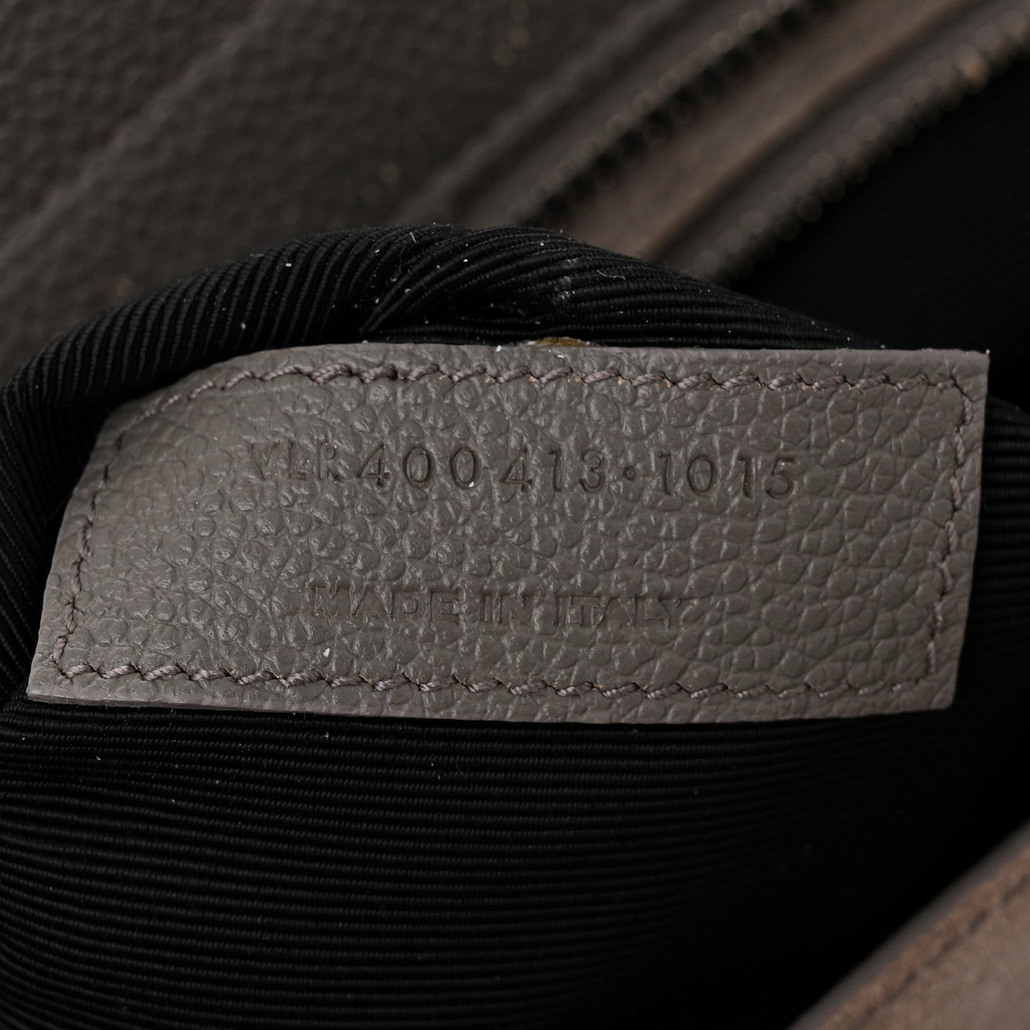 Grained Calfskin Small Cabas Rive Gauche Fog