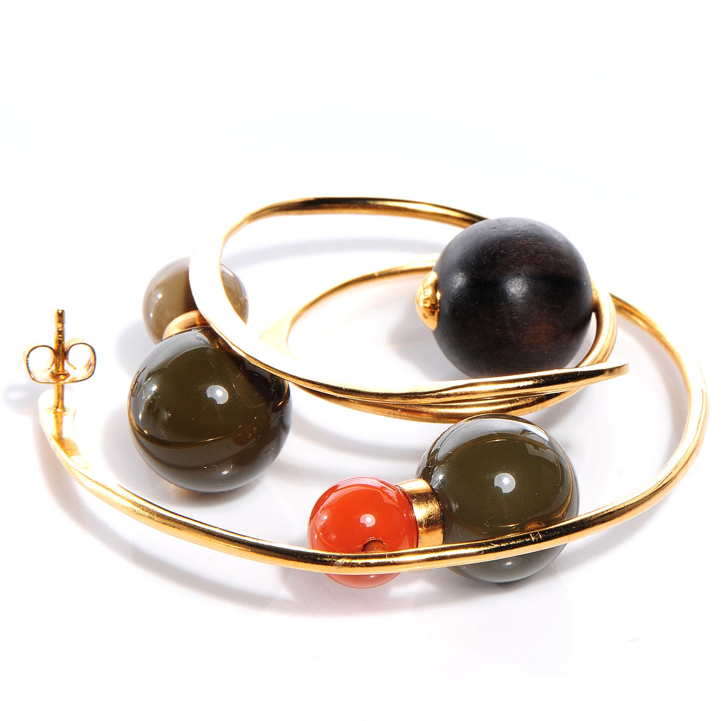 African Queen Earrings Gold