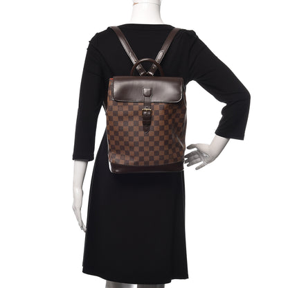 Louis Vuitton Damier Ebene Soho Backpack 2 of 9