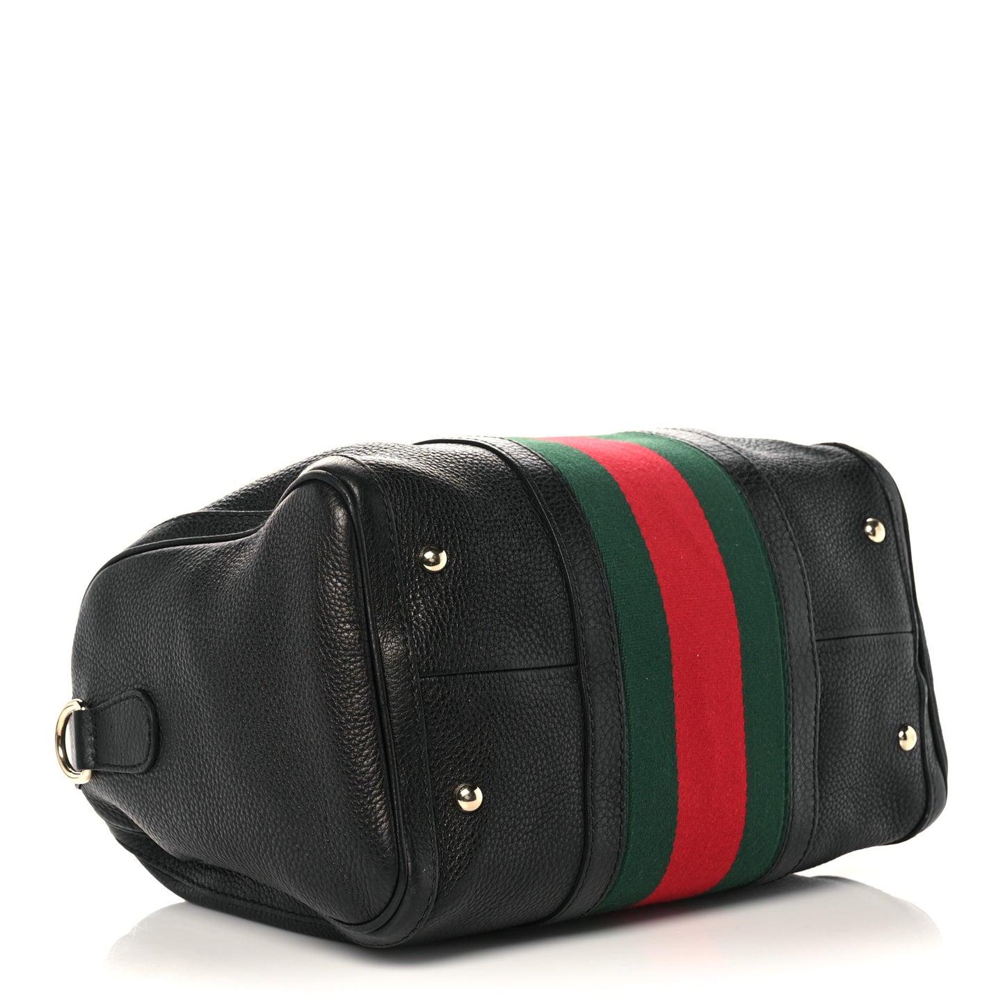 Calfskin Vintage Web Medium Boston Black