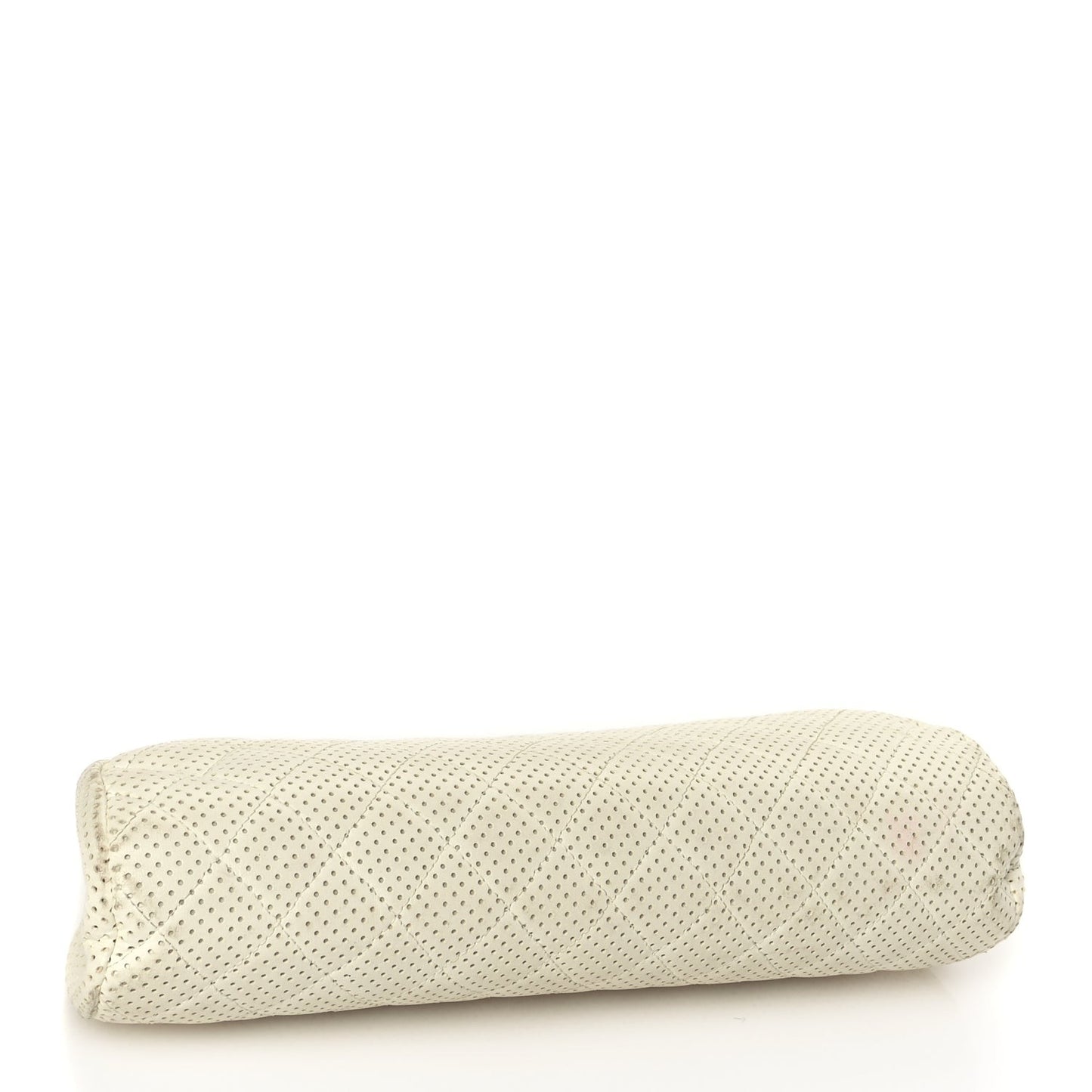Lambskin Perforated Timeless Clutch White