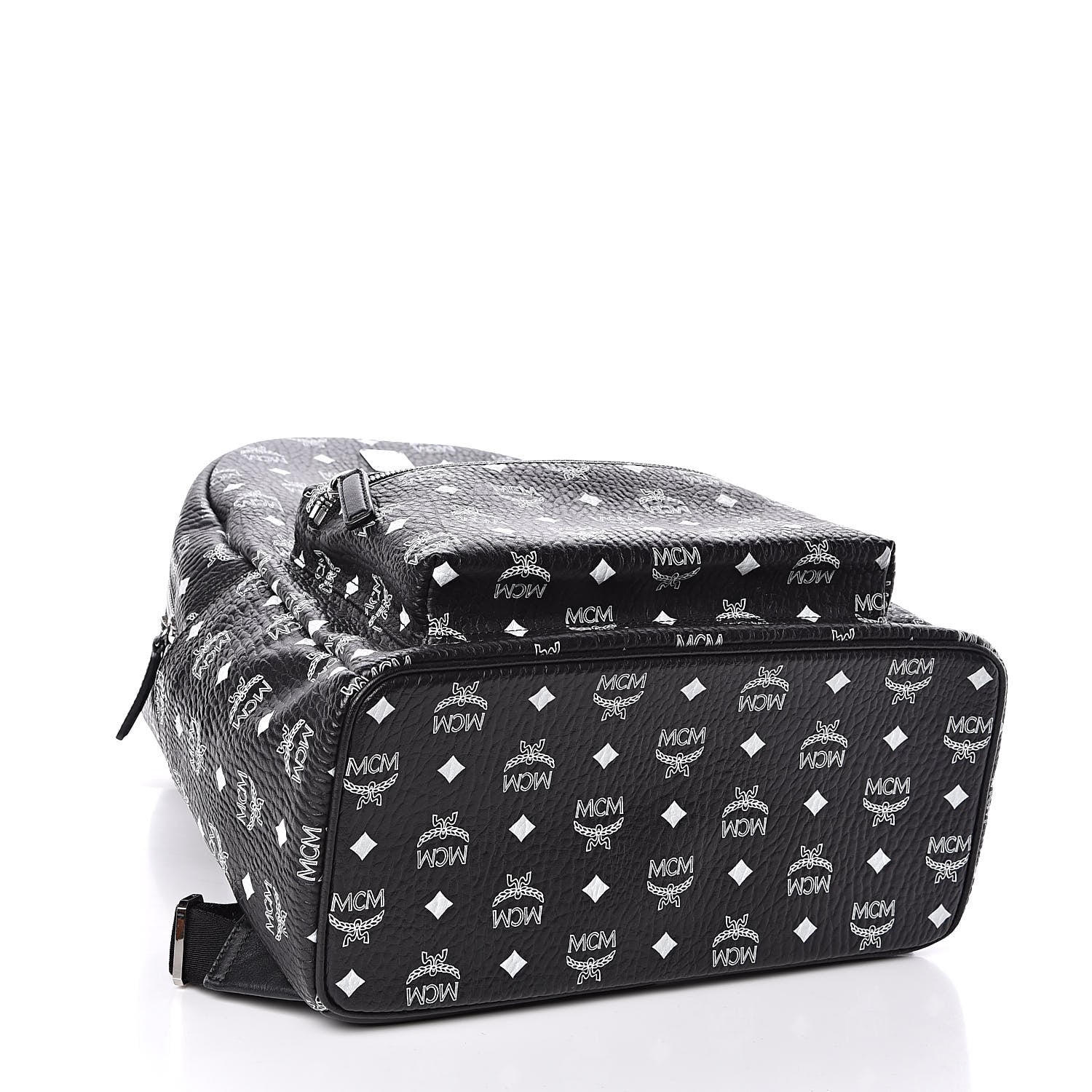 MCM Visetos Medium Stark Backpack Black 4 of 10