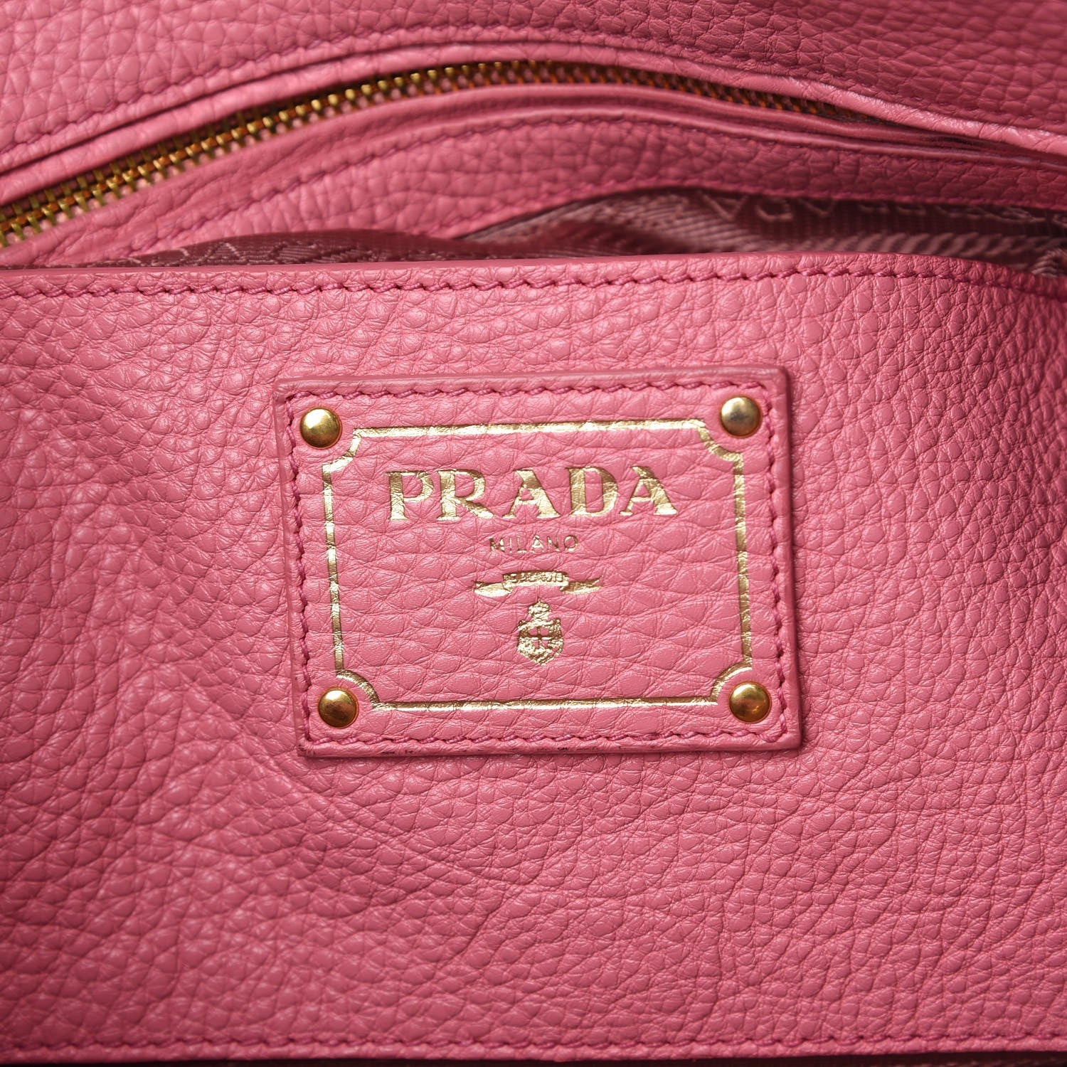 Prada Vitello Daino Tote Begonia 7 of 15