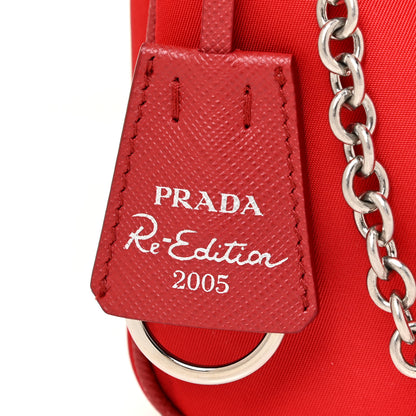 Prada Nylon Re-Edition 2005 Shoulder Bag Rosso 10 of 11