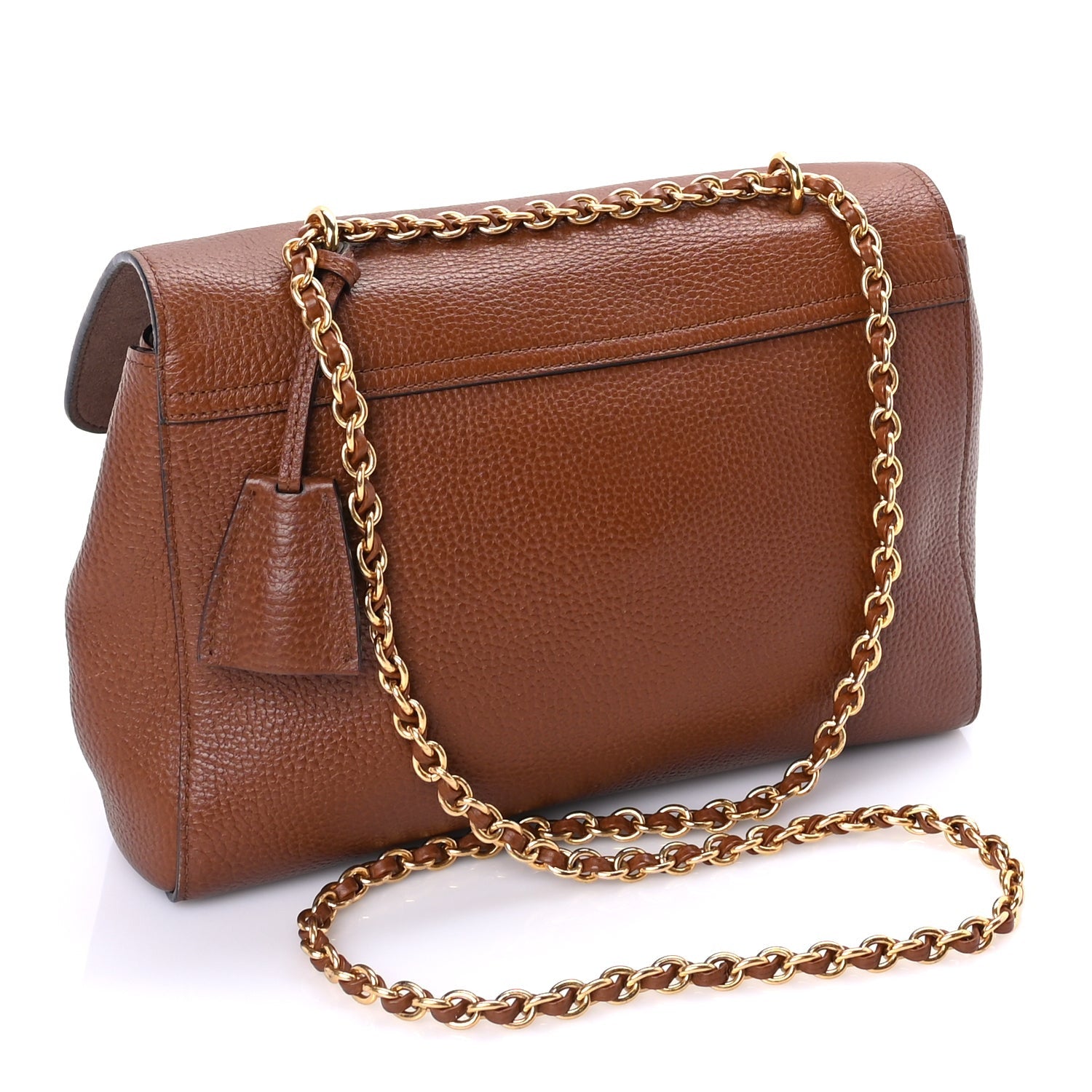 Mulberry Small Classic Grain Calfskin Medium Lily Flap  Oak 2 of 7