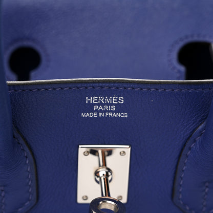 Hermes Swift Birkin 25 Bleu Electrique 6 of 10
