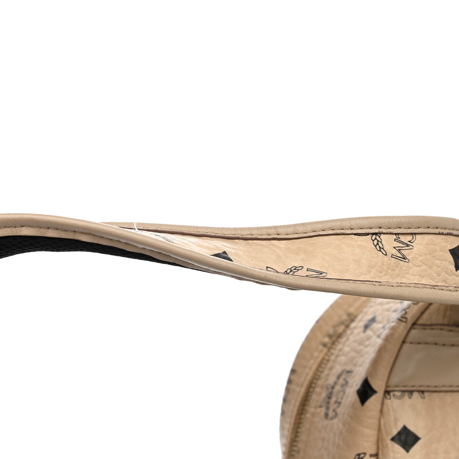 MCM Visetos Side Stud Mini Stark Backpack Beige 15 of 18