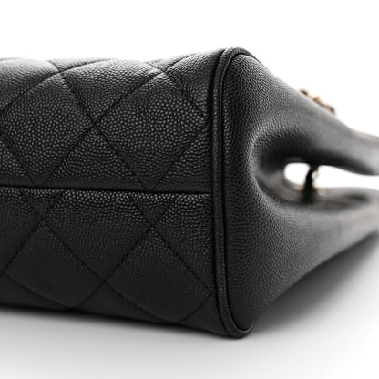 Chanel Caviar Quilted In Out Flap Shopping Tote Black 11 of 12