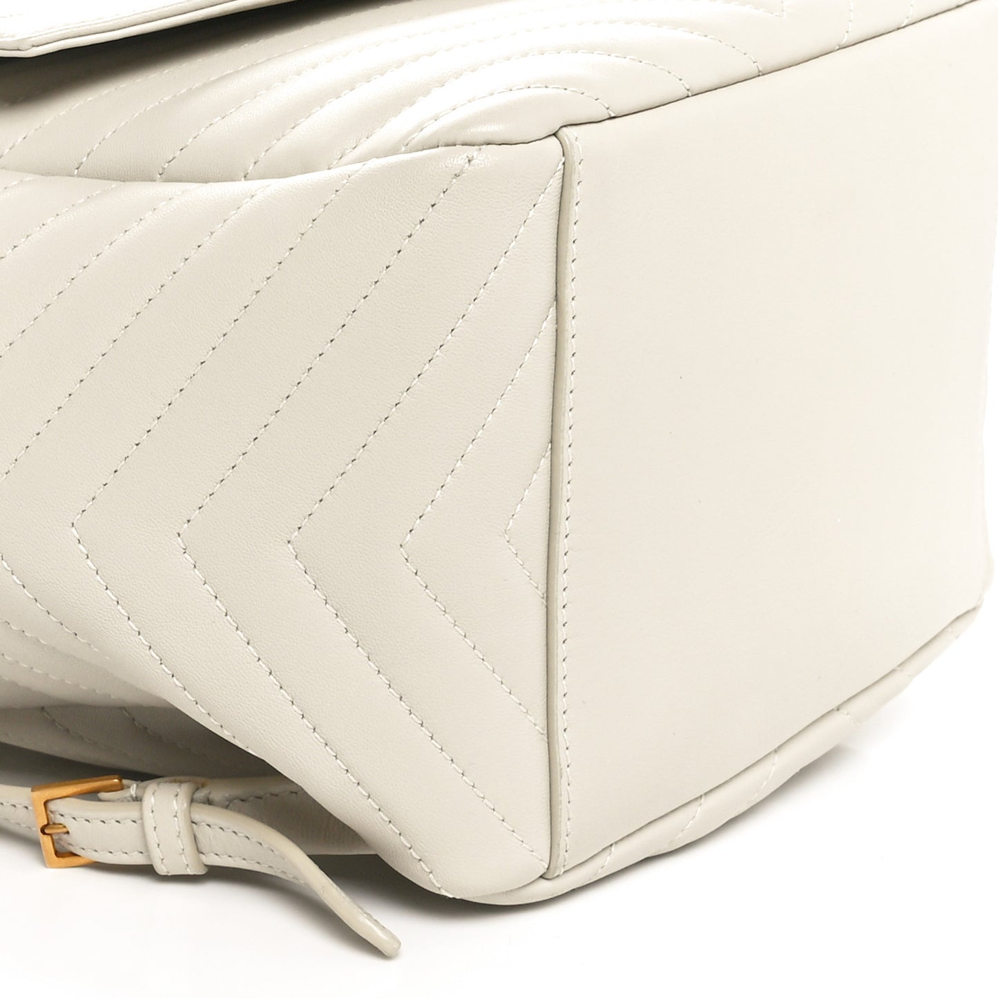 Lambskin Matelasse Monogram Joe Backpack Cream