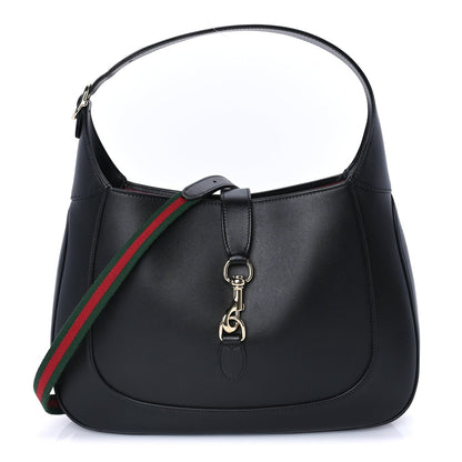 Gucci Boarded Dyana Lux Calfskin Medium Jackie 1961 Hobo  Black 1 of 7
