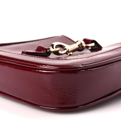 Gucci Crinkled Patent Mini Jackie Notte Bag Rosso Ancora Red 8 of 8