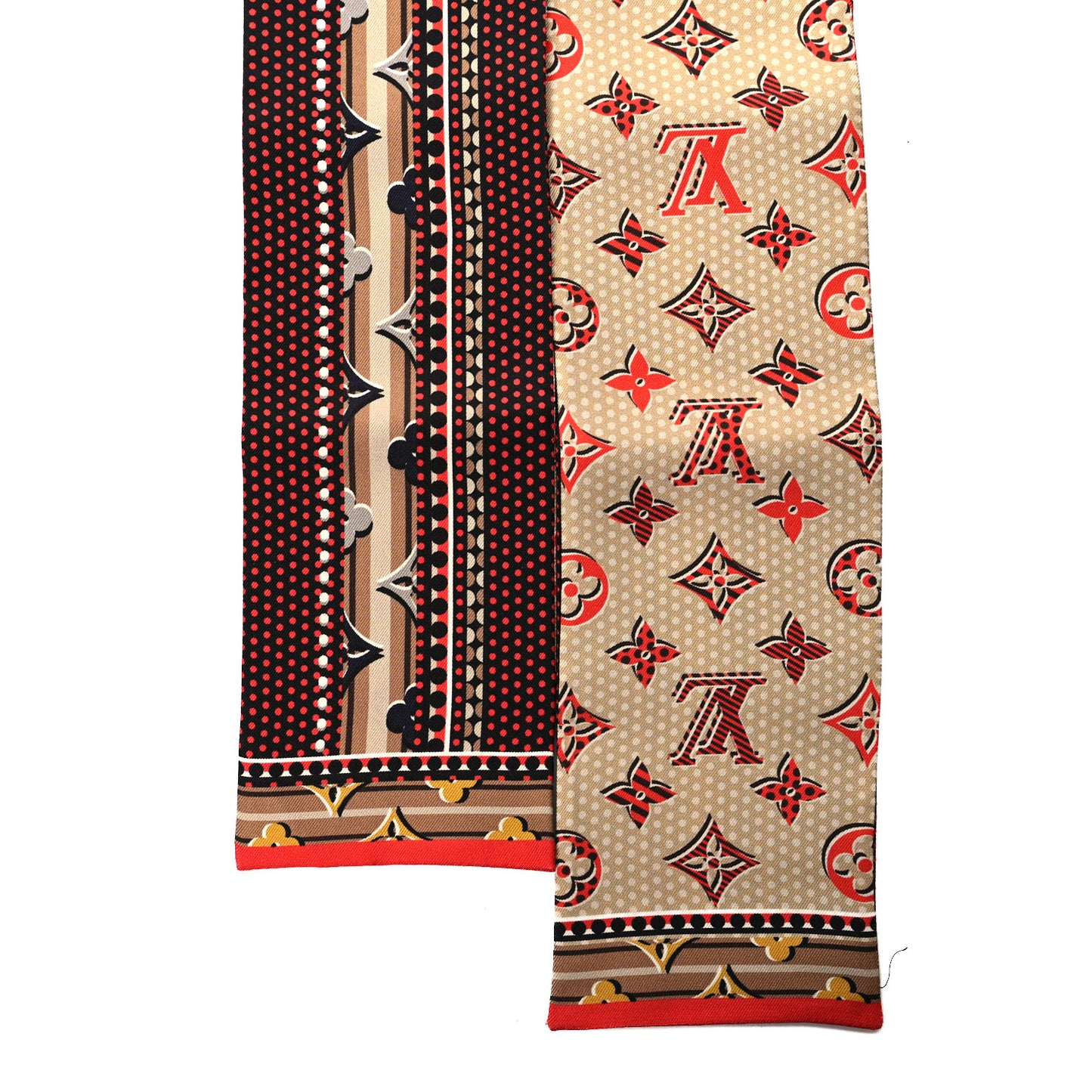 Silk Monogram Monodots Bandeau Beige