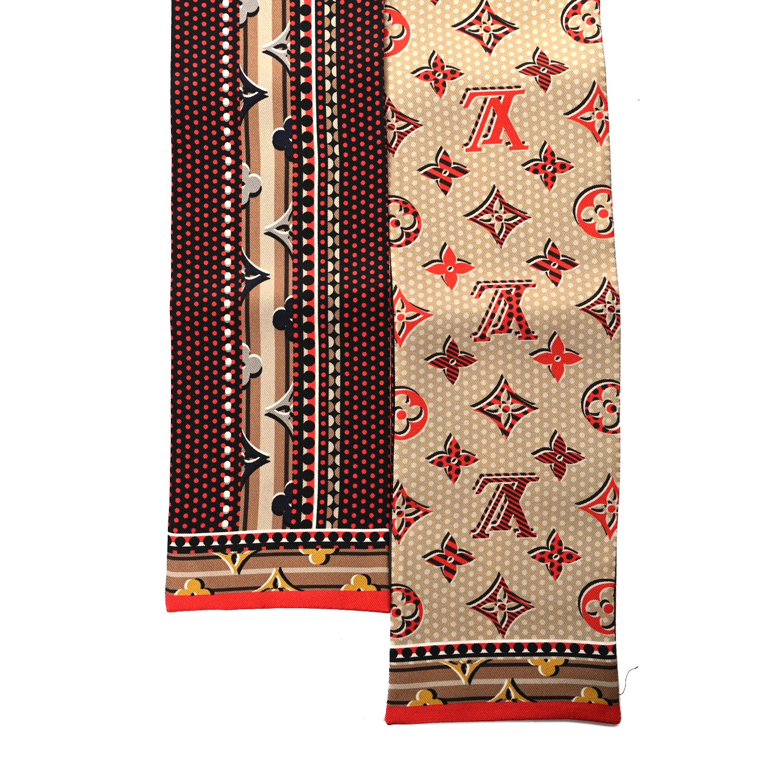 Louis Vuitton Silk Monogram Monodots Bandeau Beige 2 of 3