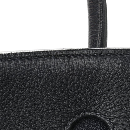 Hermes Taurillon Clemence Birkin 35 Bleu Indigo 12 of 13