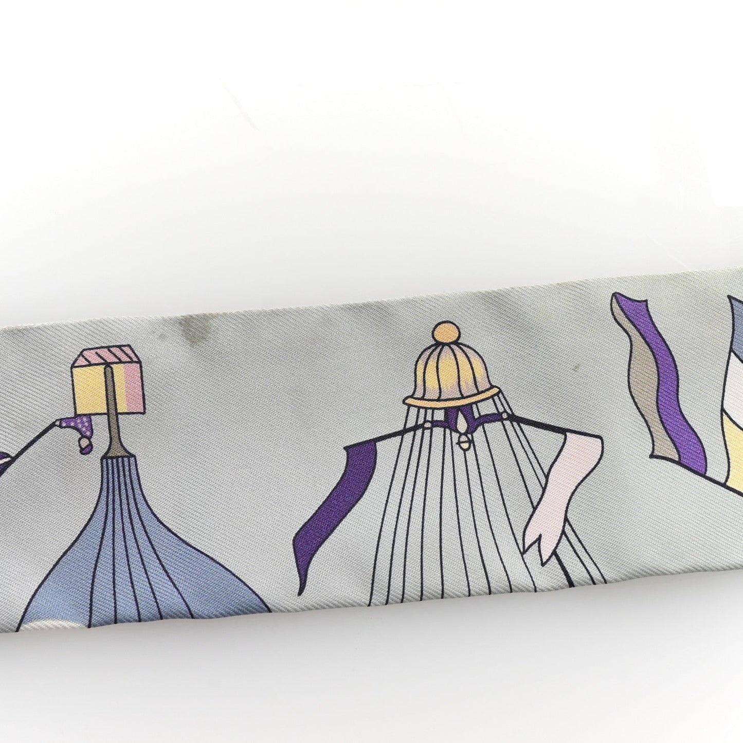 Silk Les Folies Du Ciel Twilly Mauve Jaune Vert