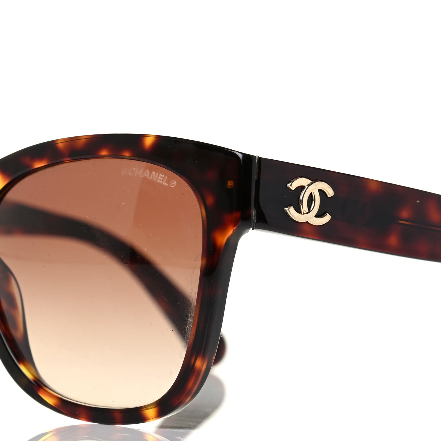 Chanel Acetate Runway Square Sunglasses 5380 Dark Tortoise 5 of 5