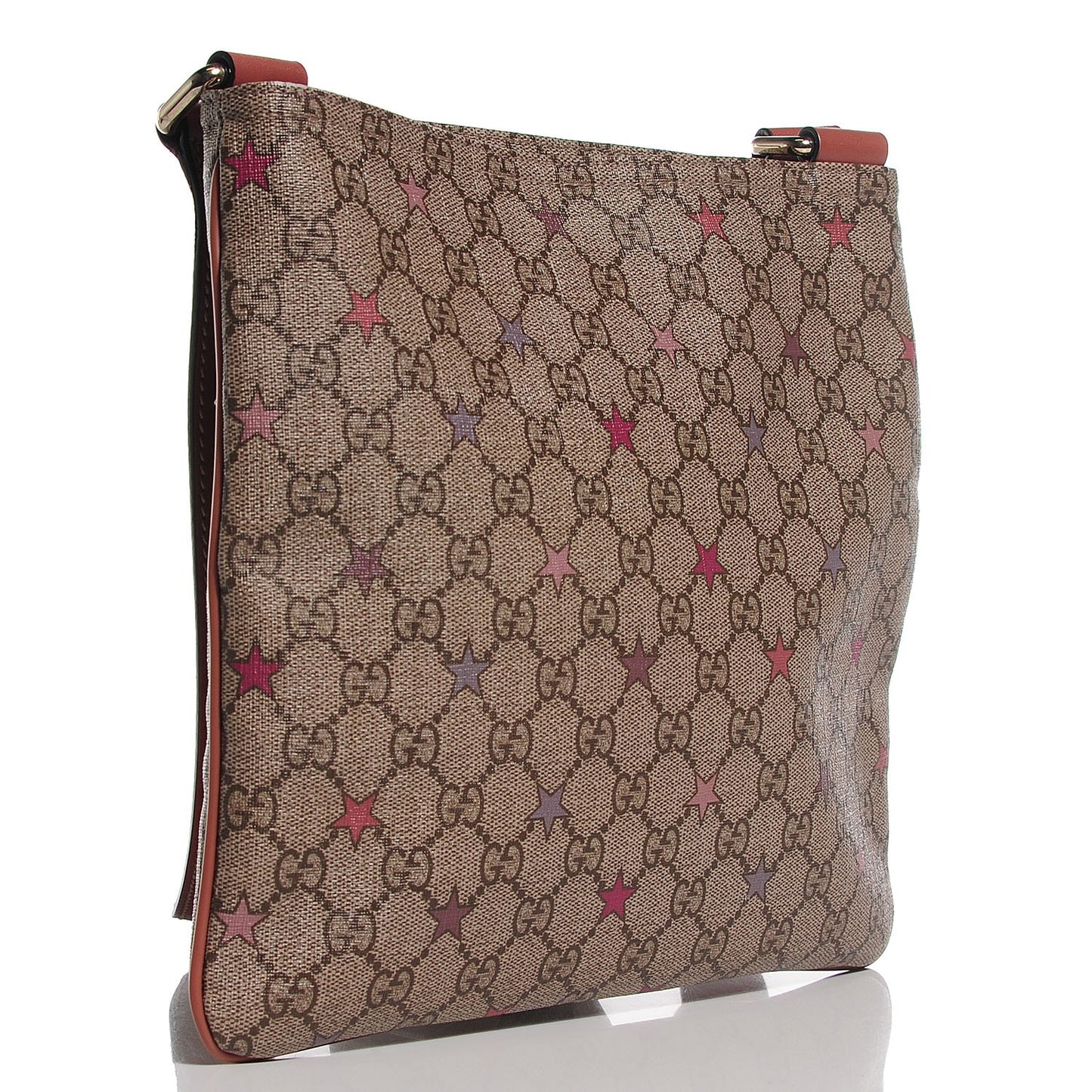 GG Supreme Stars Small Flat Messenger Bag Pink