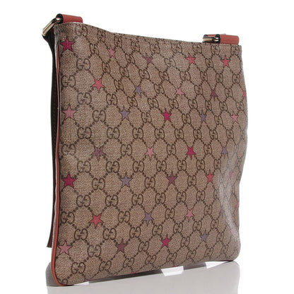Gucci GG Supreme Stars Small Flat Messenger Bag Pink 10 of 14