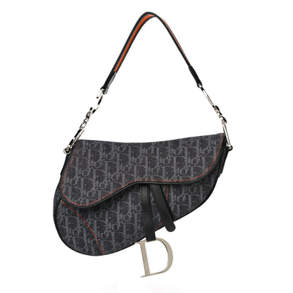 Christian Dior Denim Monogram Flight Saddle Bag 1 of 11