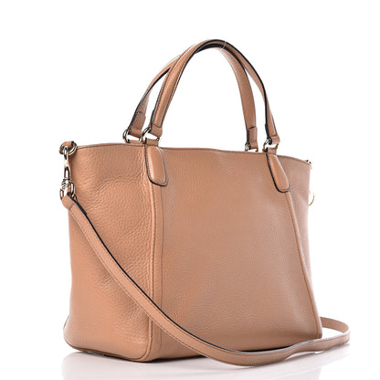 Gucci Pebbled Calfskin Small Soho Top Handle Bag Camelia 3 of 11
