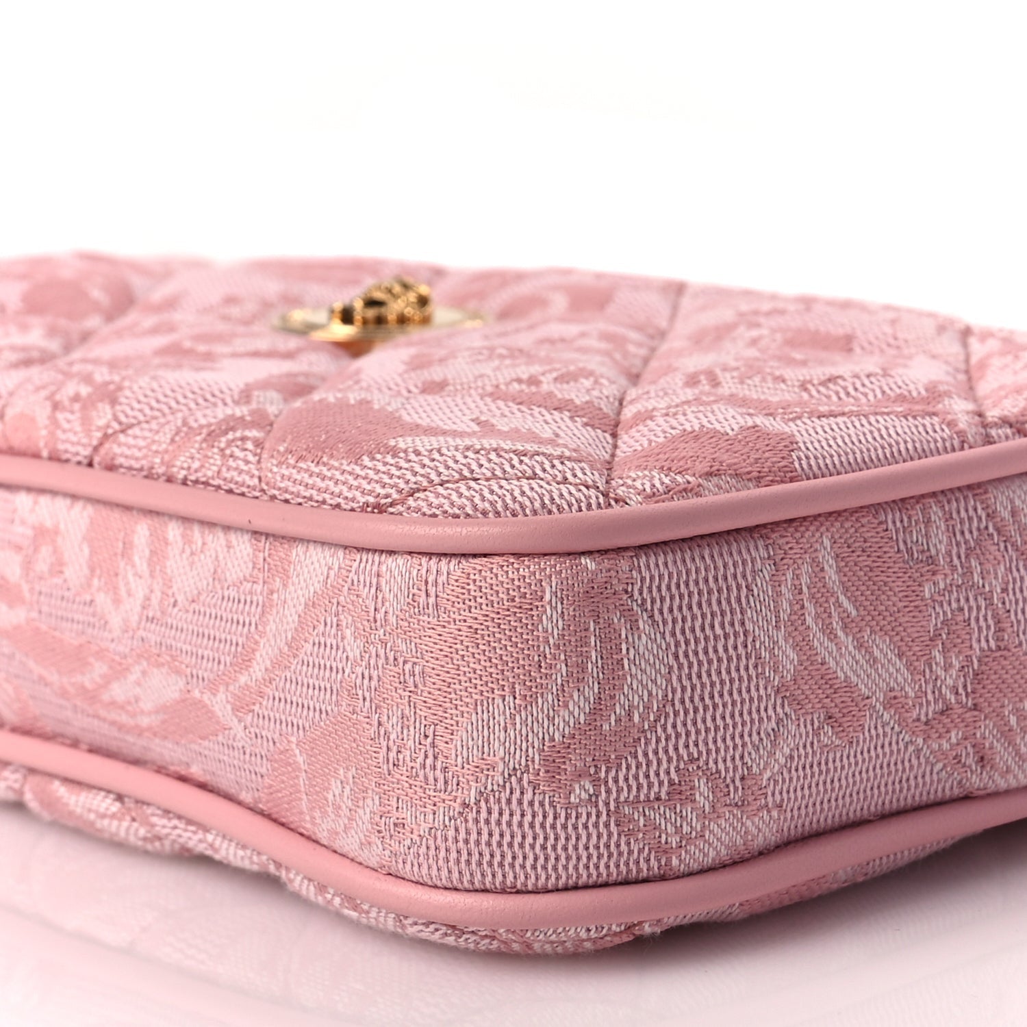 Versace Jacquard Barocco Quilted Medusa Crossbody Pink 8 of 8