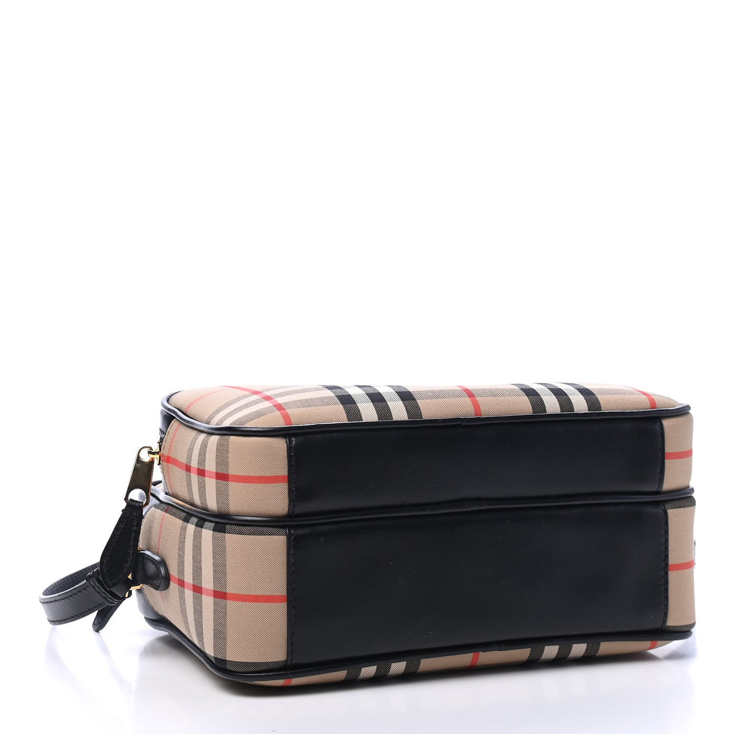 Calfskin Vintage Check Medium Camera Bag Archive Beige