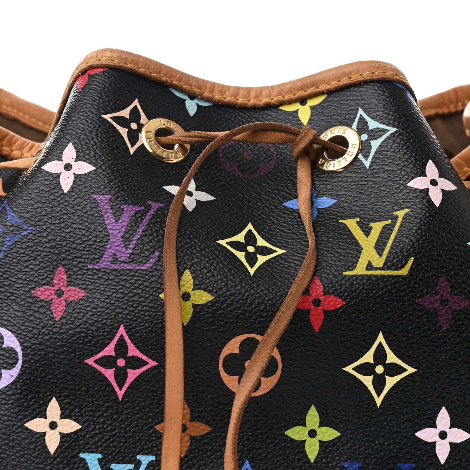 Louis Vuitton Monogram Multicolor Petit Noe Black 7 of 10