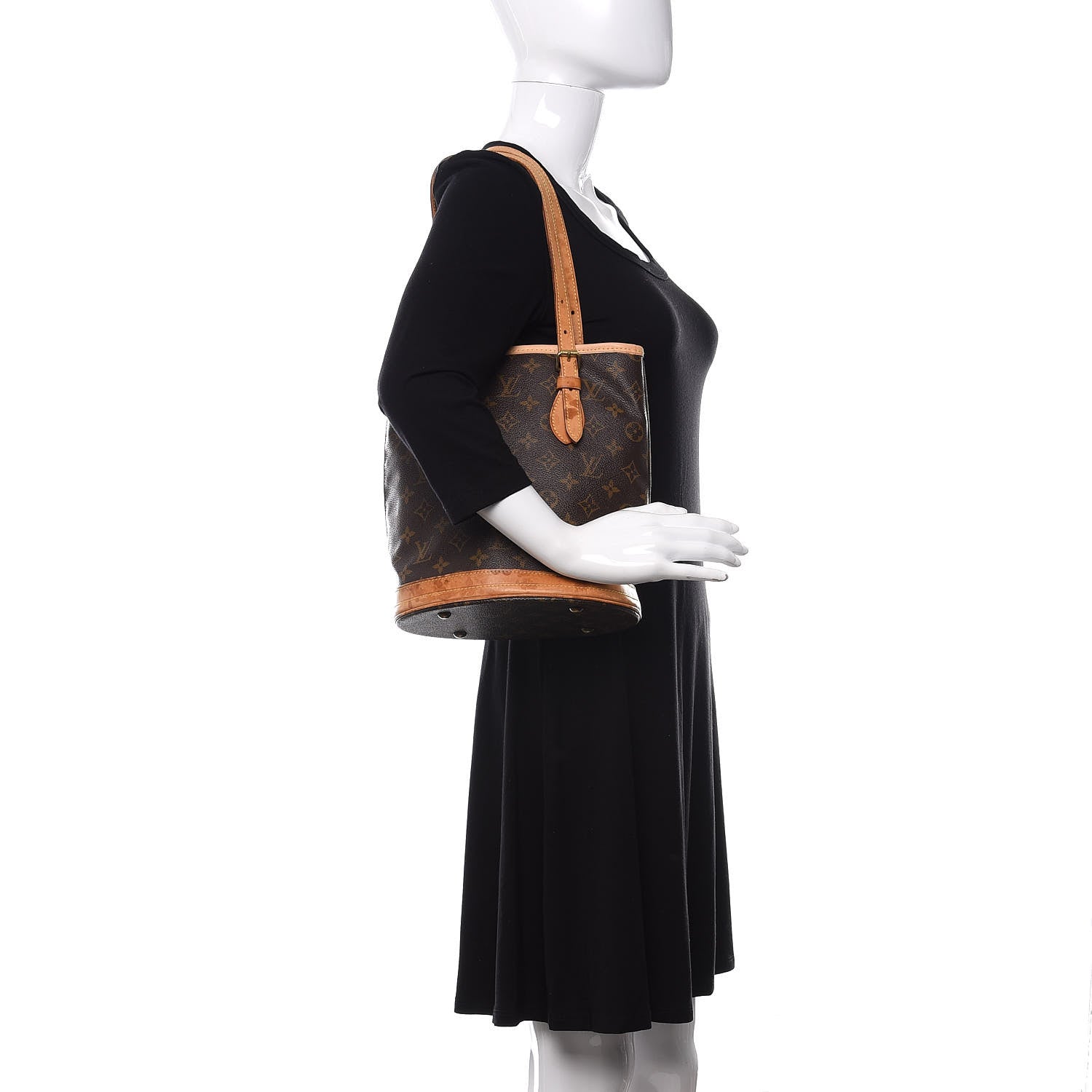 Louis Vuitton Monogram Petit Bucket 23 2 of 12