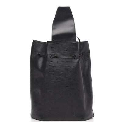 Louis Vuitton Epi Sac a Dos Drawstring Bag Black 1 of 10