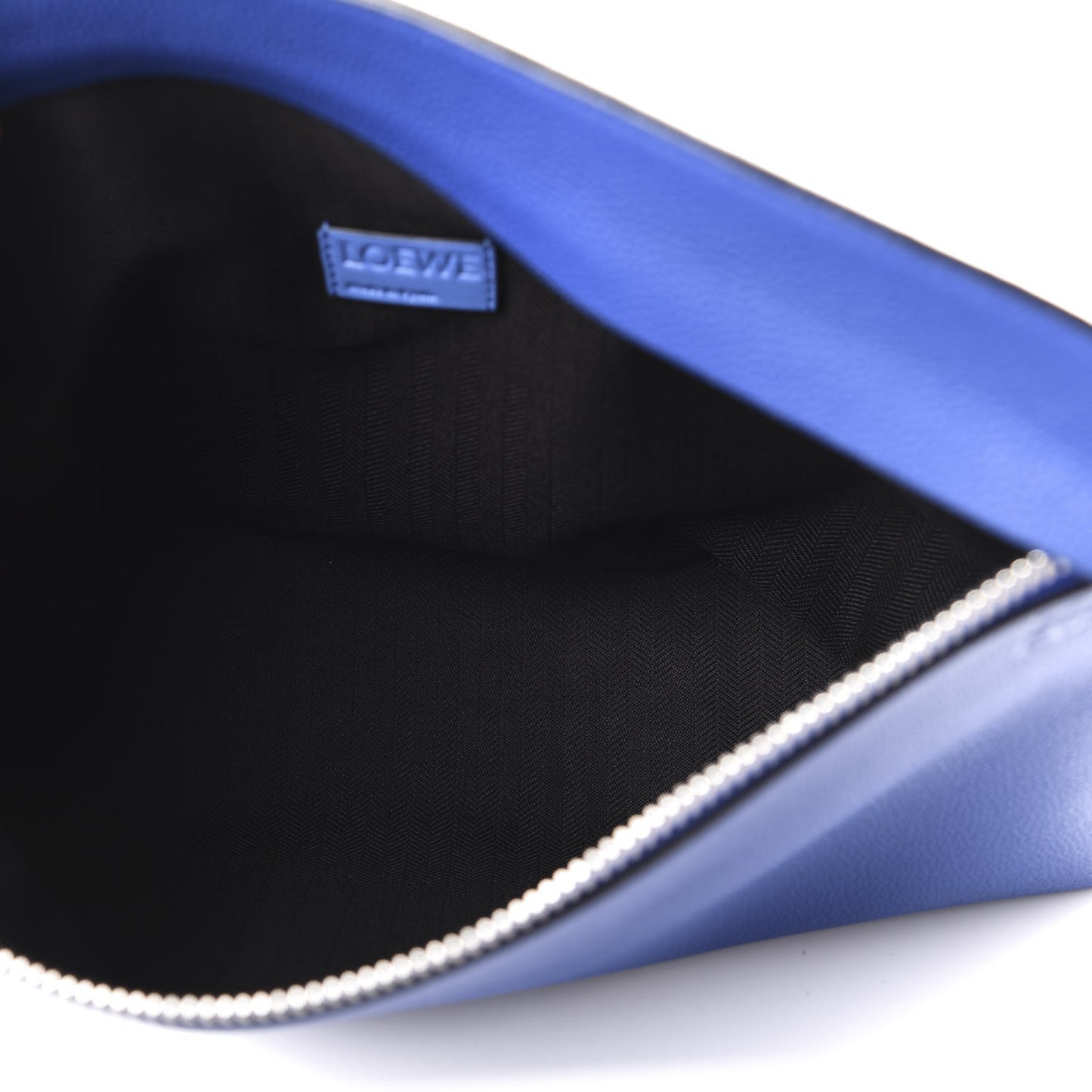 Calfskin T Pouch Bag Blue