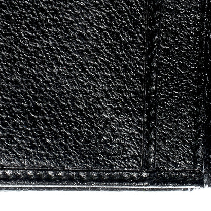 Gucci Monogram Calfskin Ladies Web Long Wallet Black 6 of 7