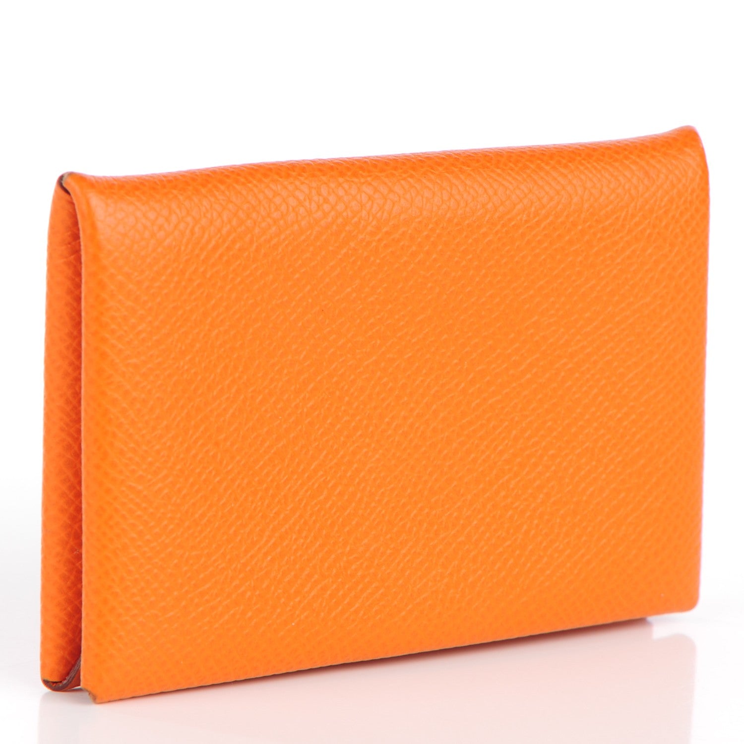 Hermes Epsom Calvi Card Case Orange 5 of 11