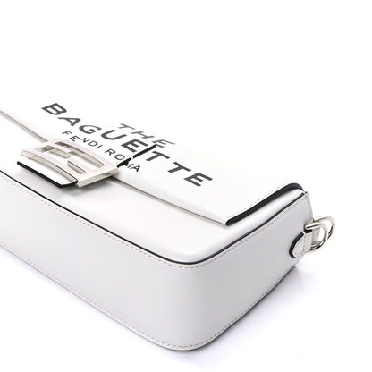 Fendi X MARC JACOBS Nappa Logo Medium Baguette White 7 of 8