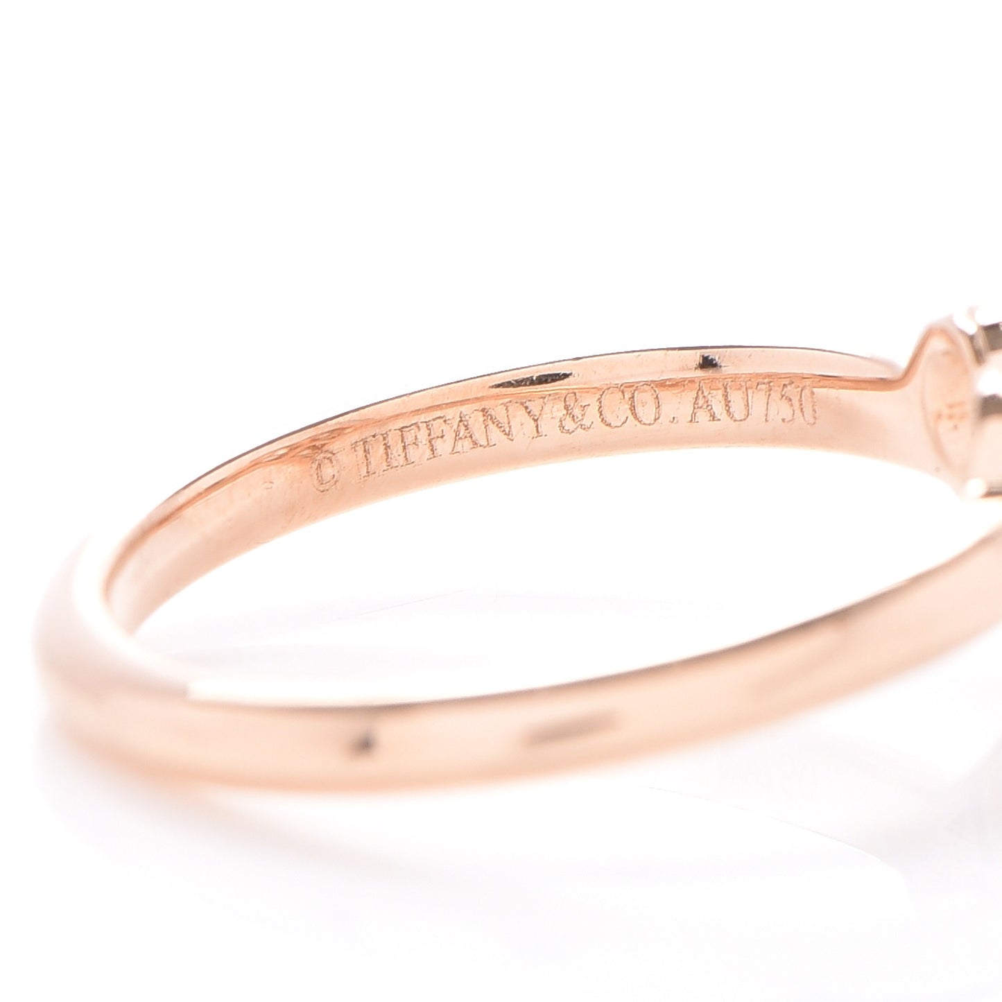 18K Rose Gold Diamond Hearts Ring 4