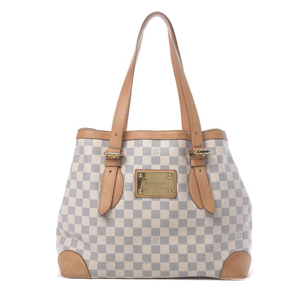 Louis Vuitton Damier Azur Hampstead MM 1 of 17