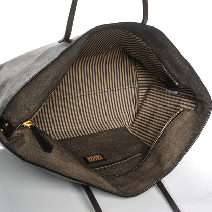 Fendi Zucca Spalmati Medium Roll Tote Tobacco Moro 5 of 7