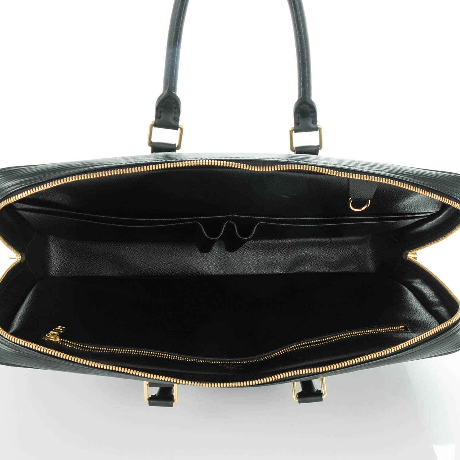 Louis Vuitton Epi Porte-Documents Voyage Briefcase Black 5 of 7