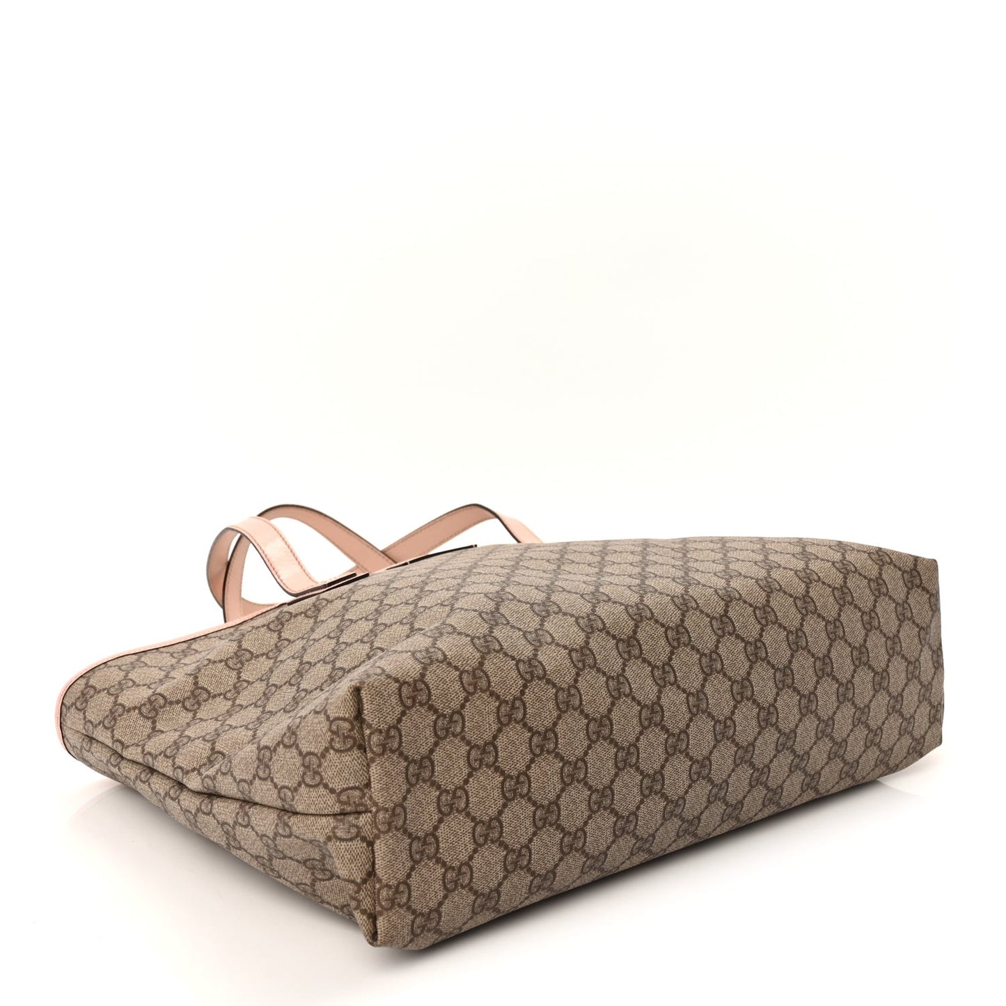 GG Supreme Monogram Medium Zippered Shopping Tote Pink