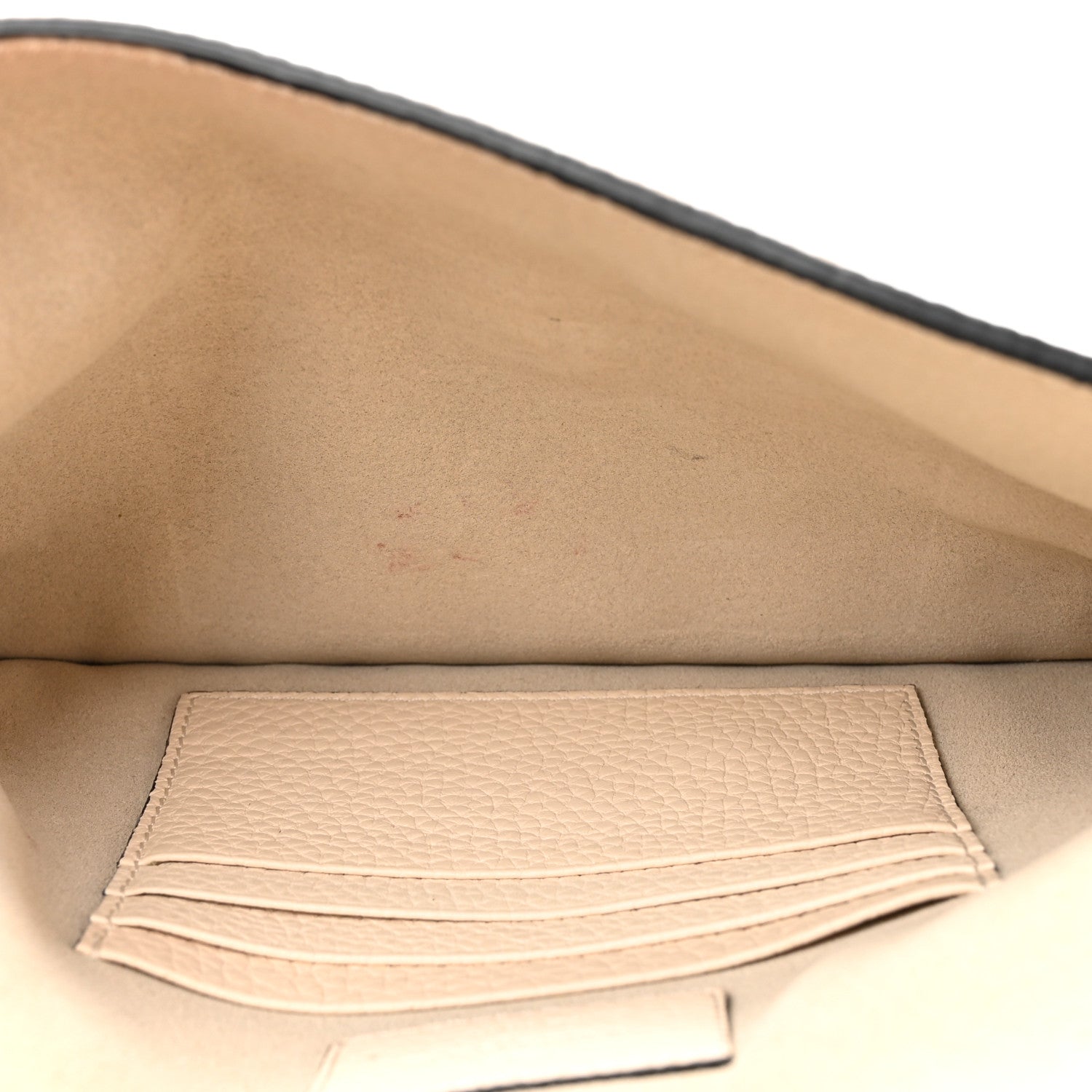 Valentino Garavani Pebbled Calfskin Medium Rockstud Envelope Flat Wristlet Pouch Ivory 5 of 9