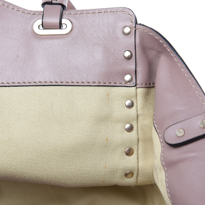 Valentino Garavani Vitello Small Rockstud Tote Poudre 15 of 15